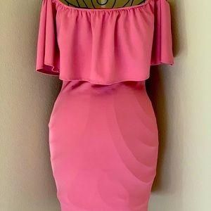 Blush strapless dress